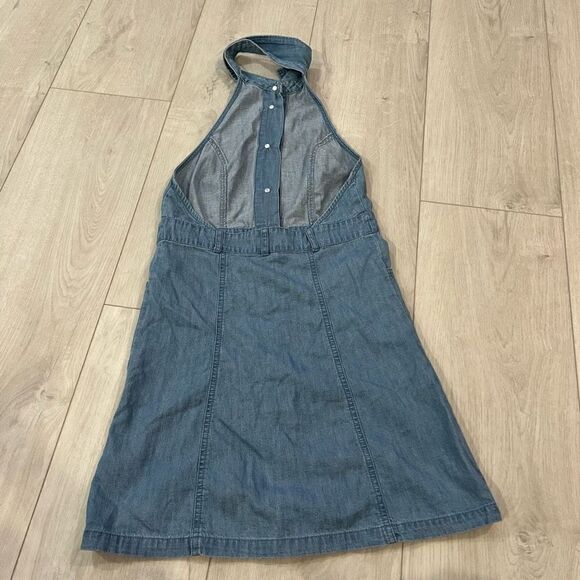 Free People Denim Open Back Sami Dress size XS - Picture 4 of 8